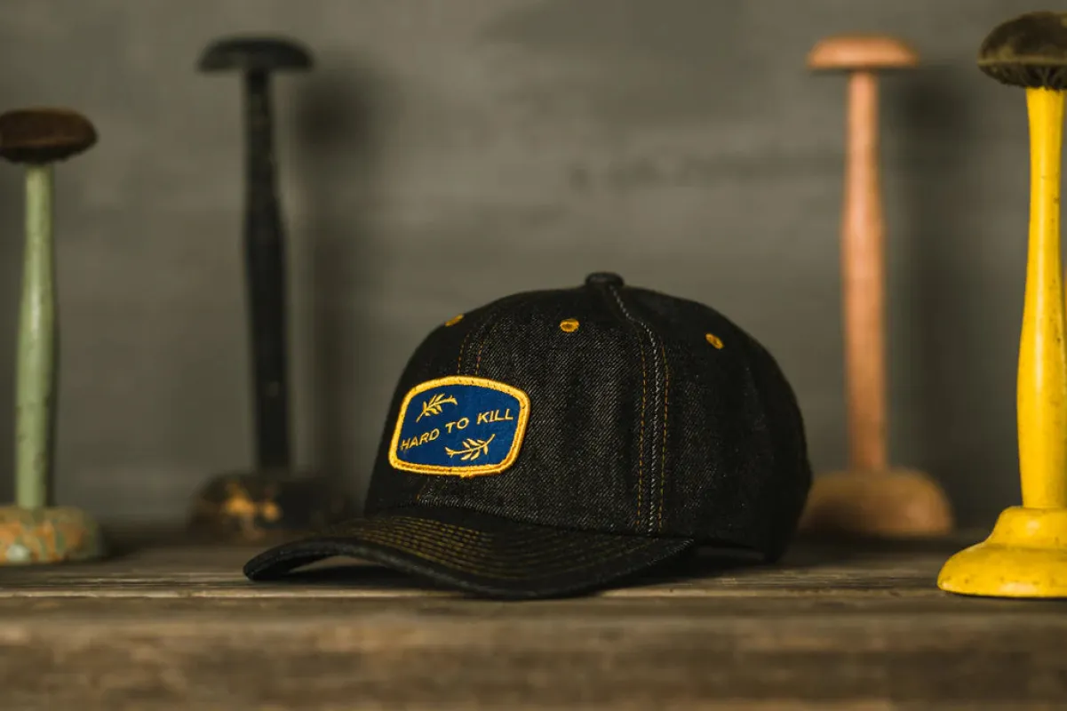 Denim 6-Panel Cap-Hard to Kill made by Big D Speed Shop