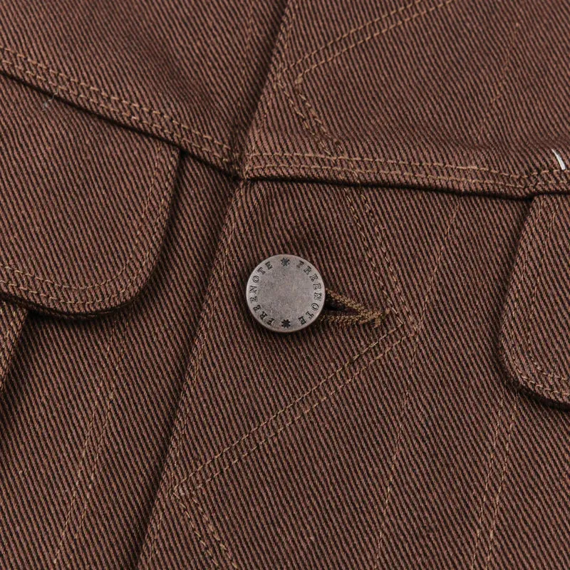High Low 15 Ounce Dark Brown Denim Jacket sold by Cave and Post product image thumbnail 4