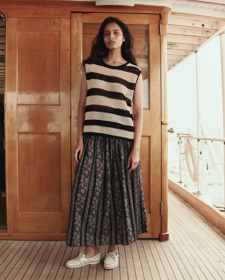 The Crochet Sweater Shell. Black And Cream. sold by Cave and Post product image thumbnail 5