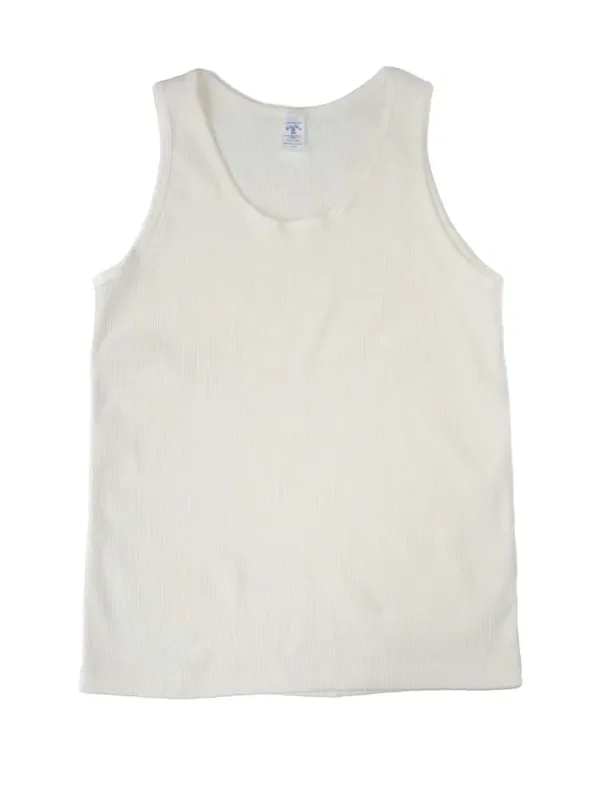 One-Pack Ribbed Tank Top | White made by Velva Sheen