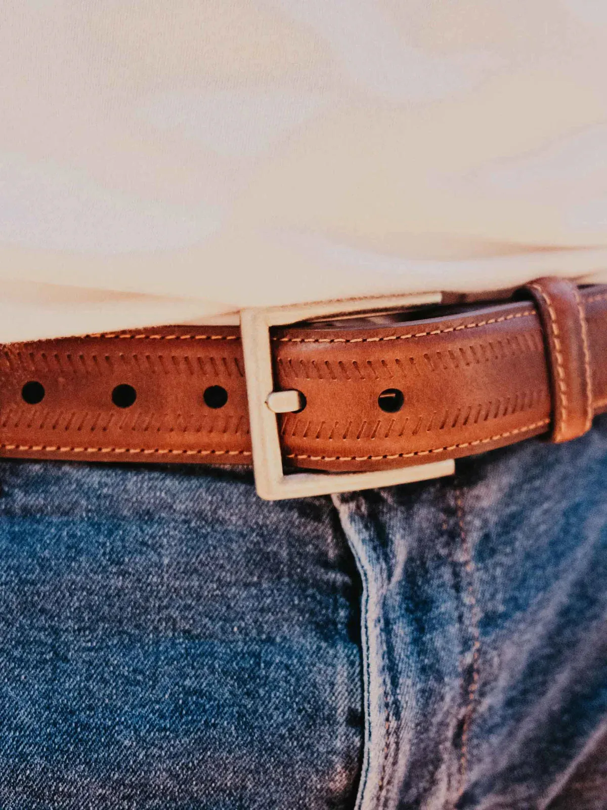 Vintage Bison Driggs Leather Belt sold by Cave and Post product image thumbnail 5