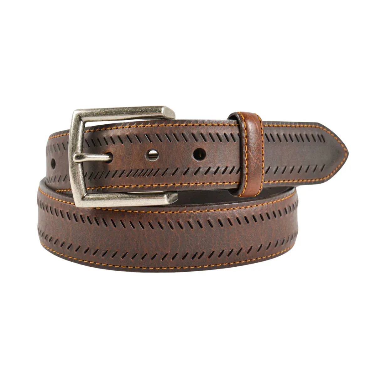 Vintage Bison Driggs Leather Belt sold by Cave and Post
