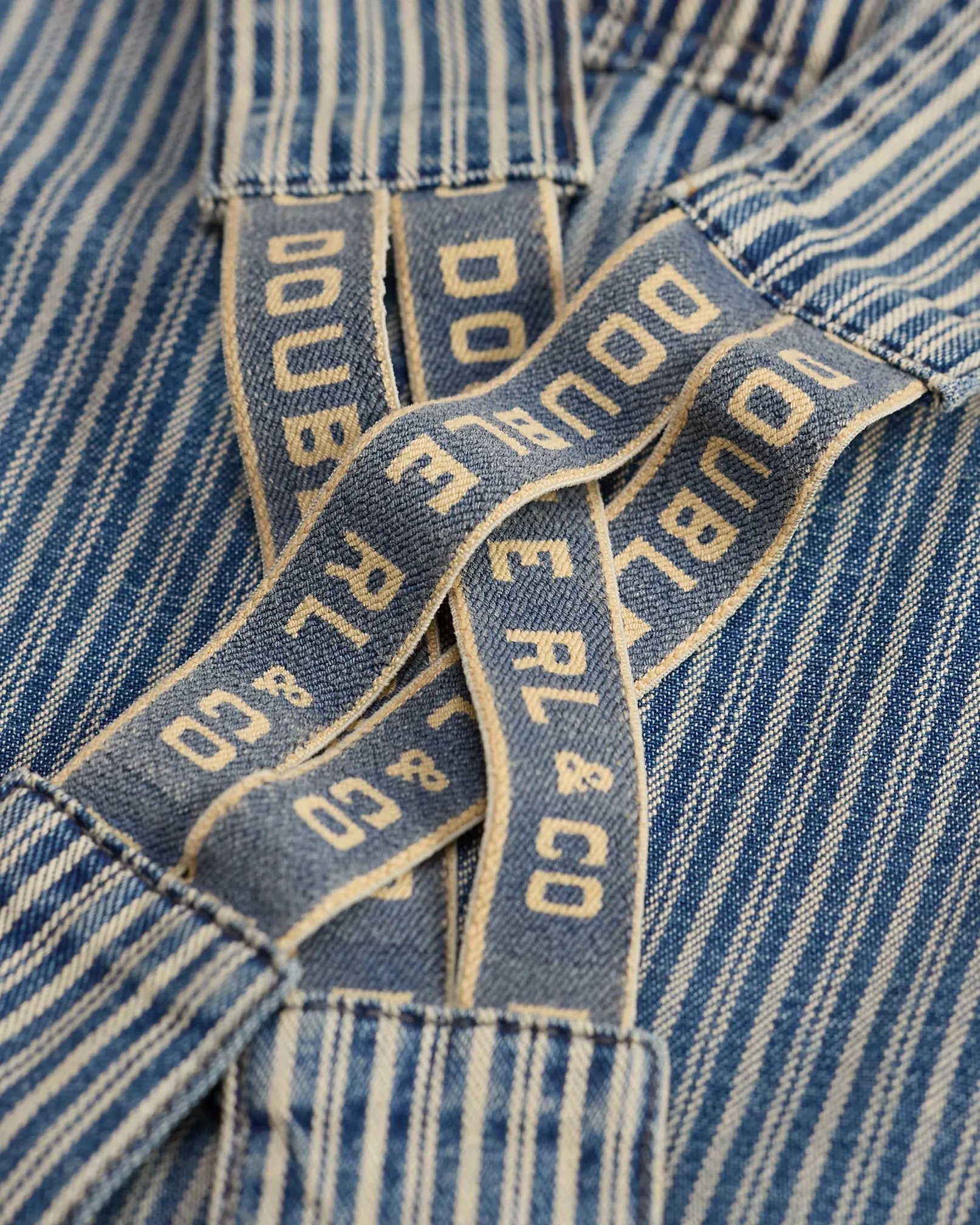 RRL Indigo Striped Twill Overall sold by Cave and Post product image thumbnail 4