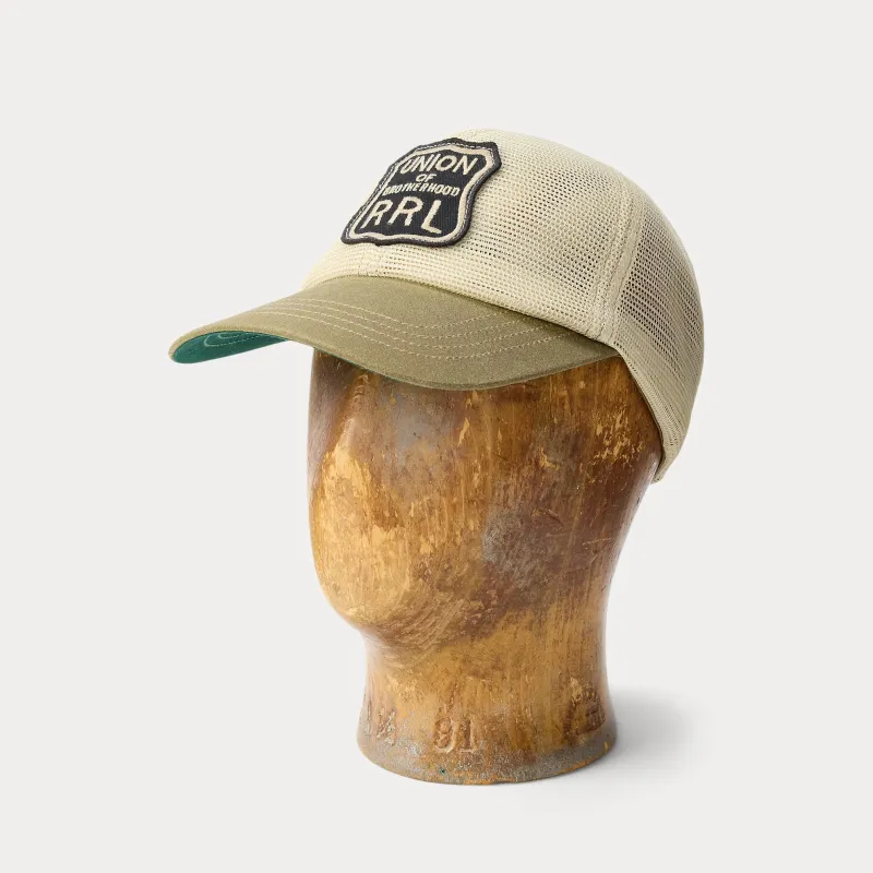 RRL Logo-Patch Mesh Trucker Cap made by RRL