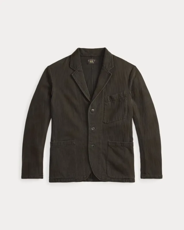 RRL Knit Herringbone Twill Blazer made by RRL