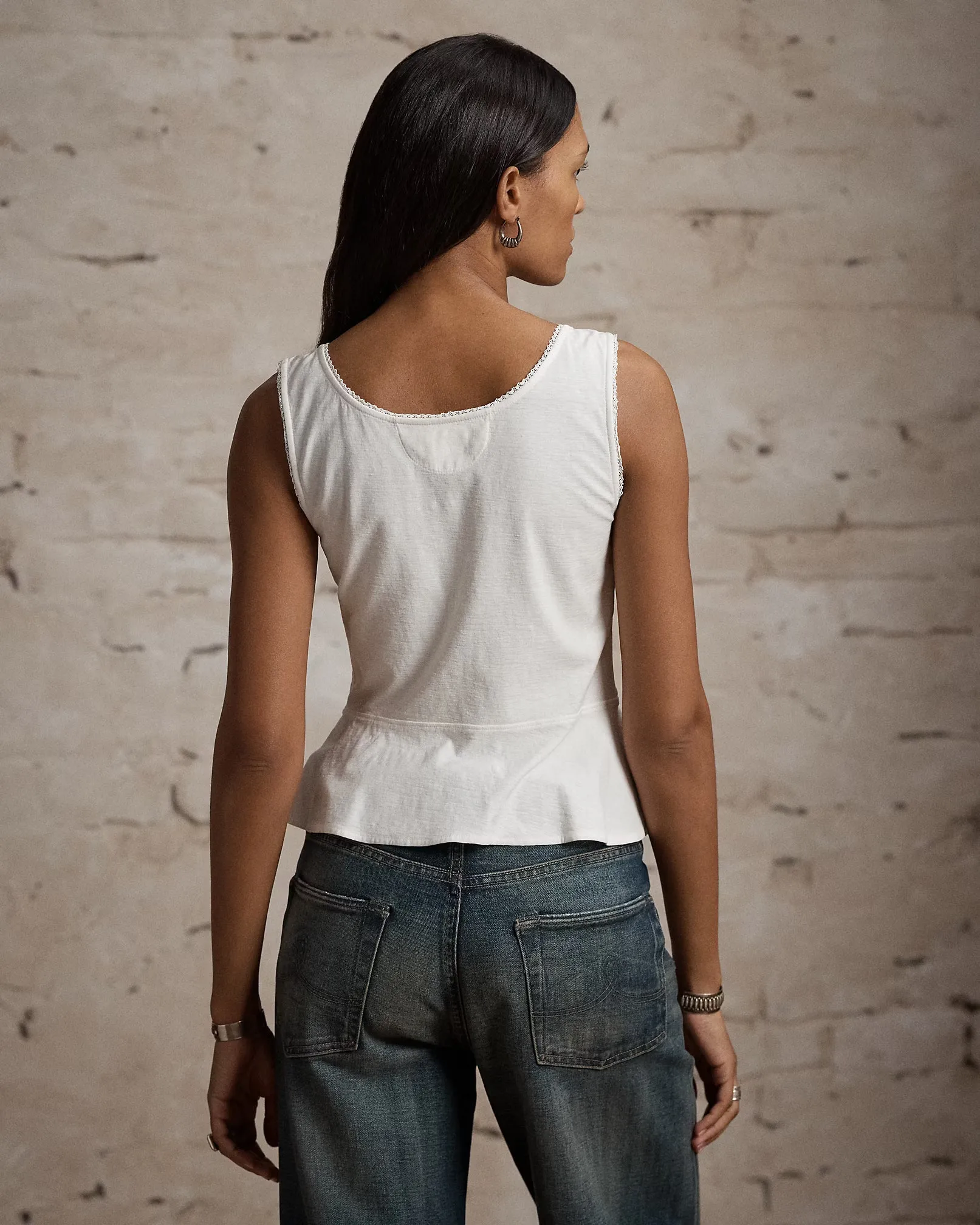 RRL Cotton-Linen Jersey Camisole - Antique Cream sold by Cave and Post product image thumbnail 4