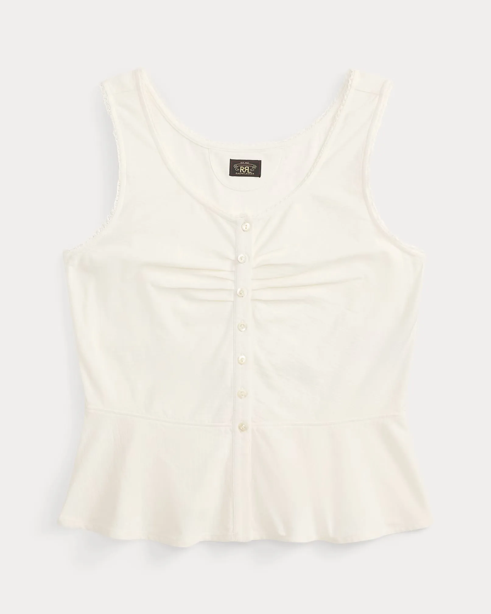 RRL Cotton-Linen Jersey Camisole - Antique Cream sold by Cave and Post