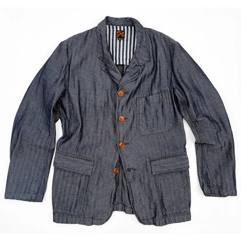 CONTINENTAL SPORTCOAT - INDIGO HBT made by Mister Freedom
