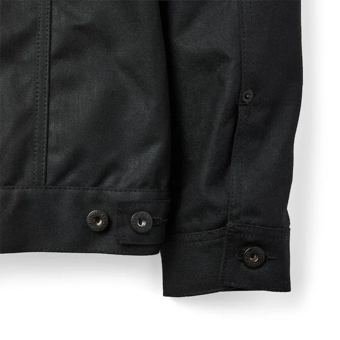 TIN CLOTH SHORT LINED CRUISER JACKET - BLACK sold by Cave and Post product image thumbnail 5