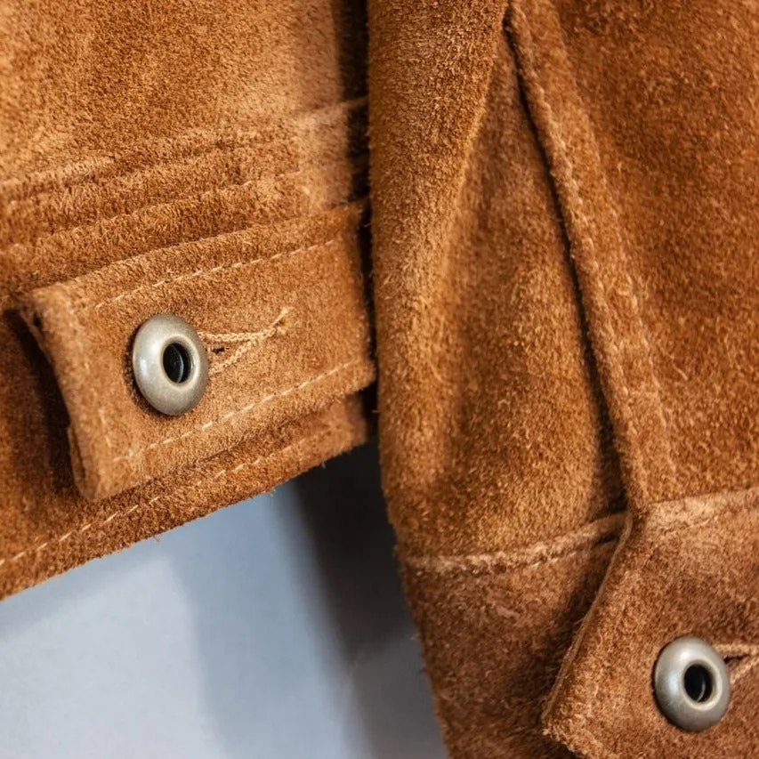 Unlined Rough Out Cowhide Jacket sold by Cave and Post product image thumbnail 5