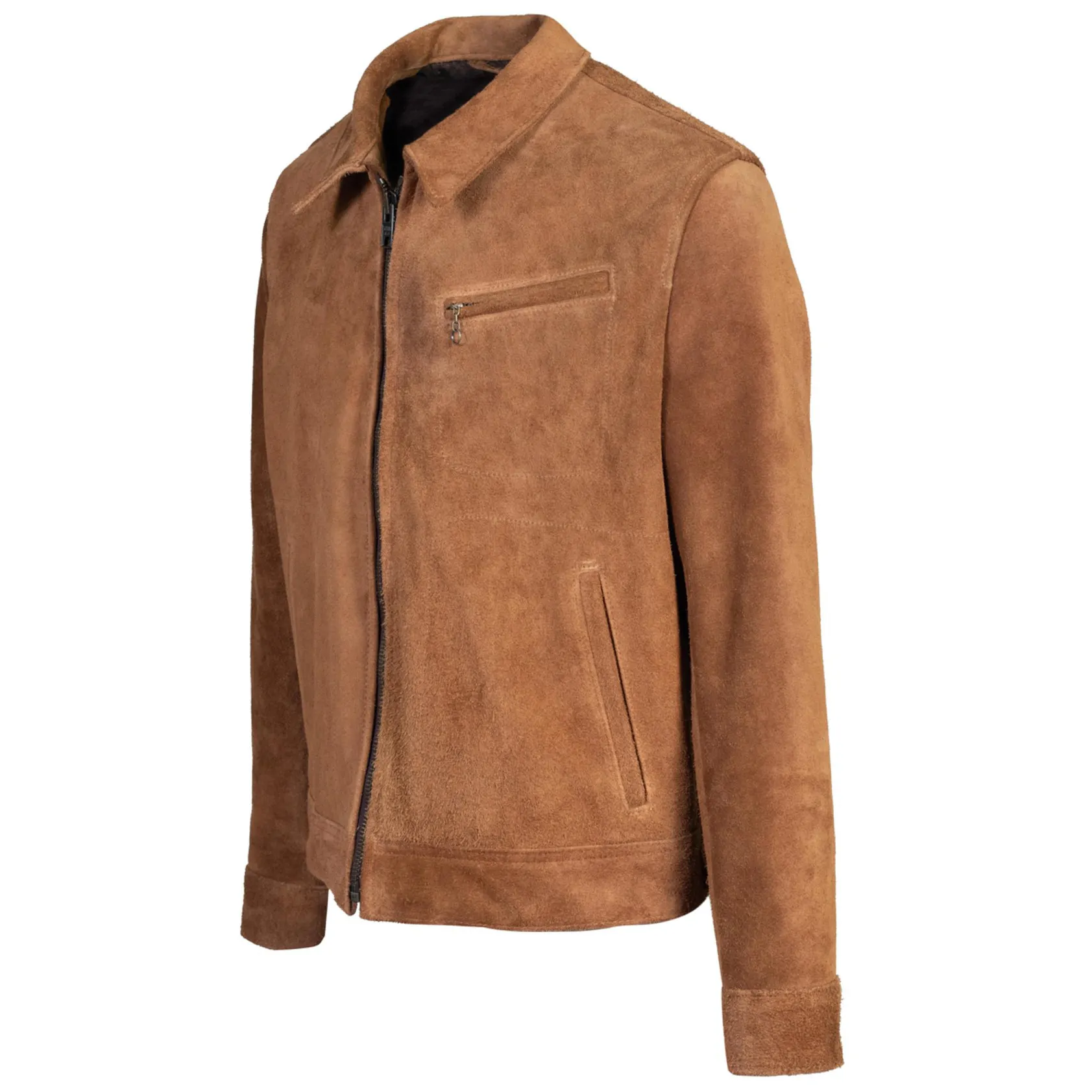 Unlined Rough Out Cowhide Jacket sold by Cave and Post product image thumbnail 3