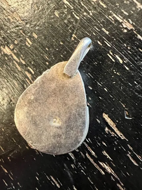 Signed Sterling and Turquoise Pendant sold by Cave and Post product image thumbnail 2