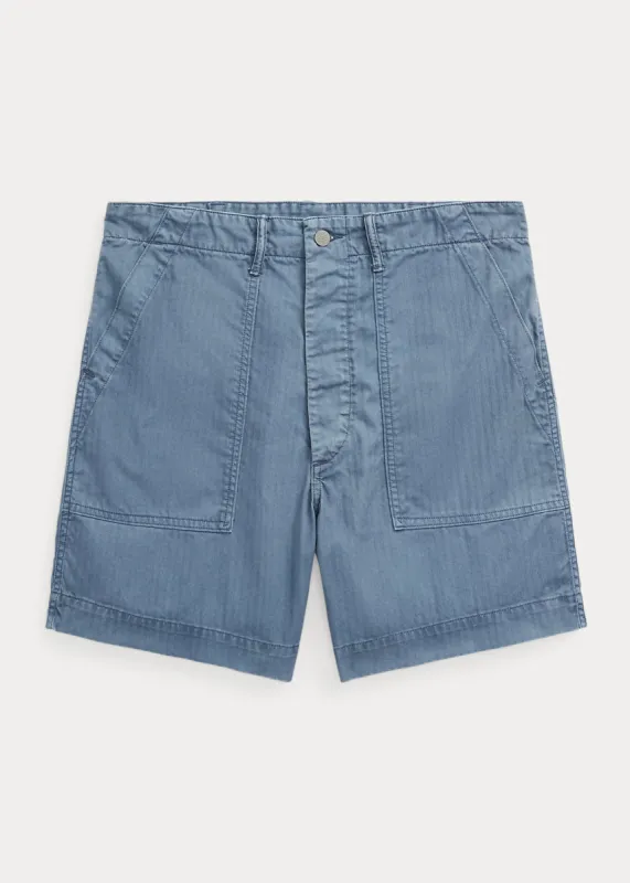 RRL Herringbone Twill Field Short sold by Cave and Post