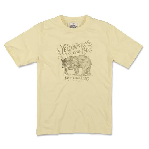 Vintage Fade Brass Tacks YELLOWSTONE NATIONAL PARK sold by Cave and Post