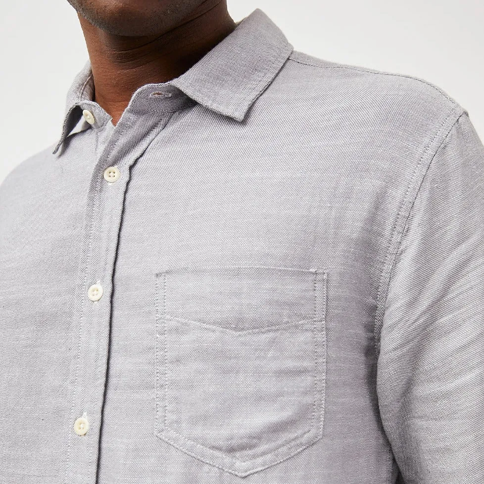 WYATT SHIRT - STEEL OXFORD sold by Cave and Post product image thumbnail 2