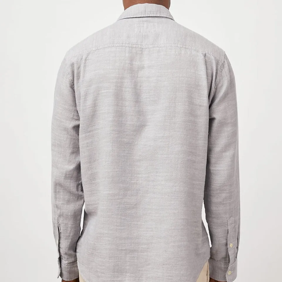 WYATT SHIRT - STEEL OXFORD sold by Cave and Post product image thumbnail 4