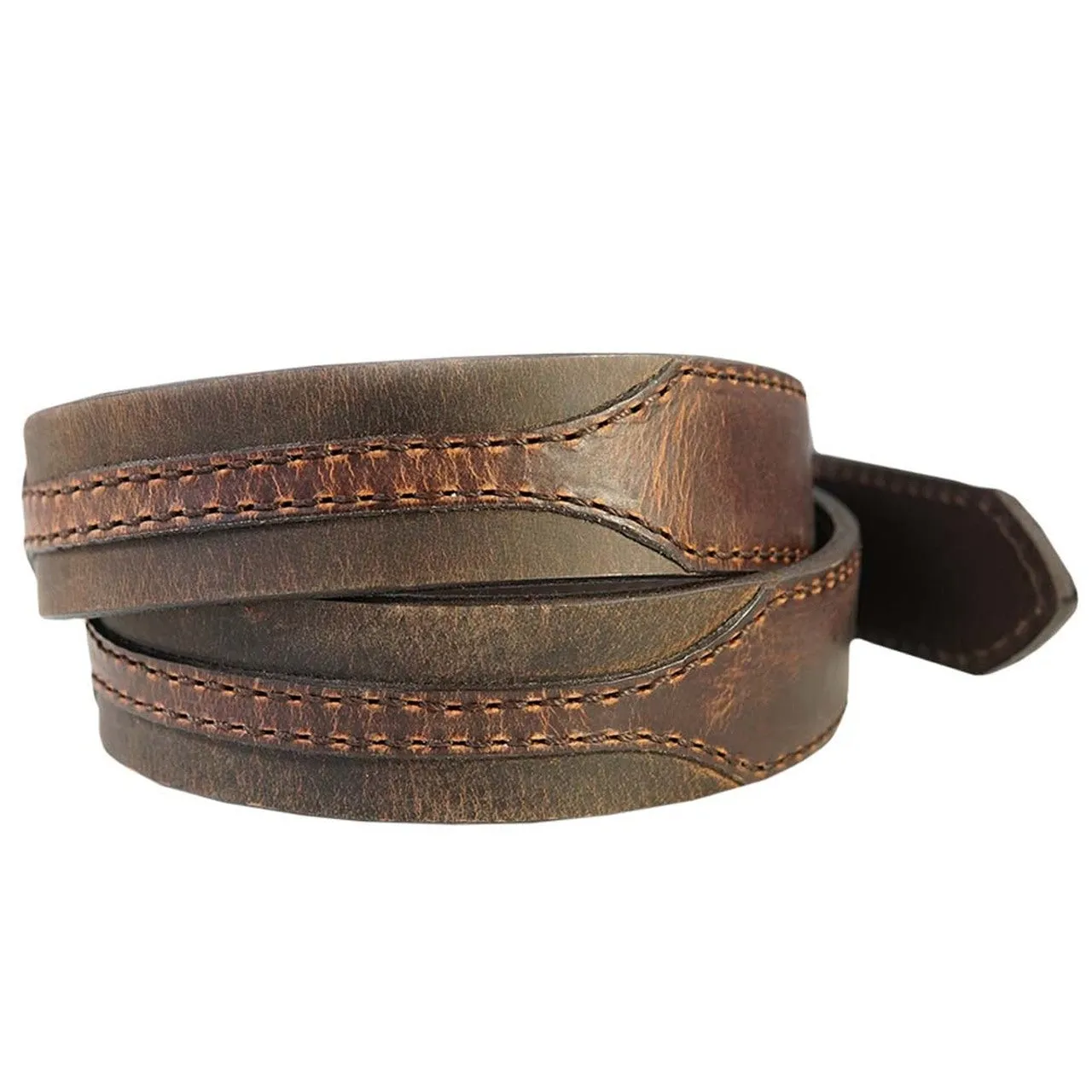 Vintage Bison Heston Leather Belt in Mocha sold by Cave and Post product image thumbnail 2