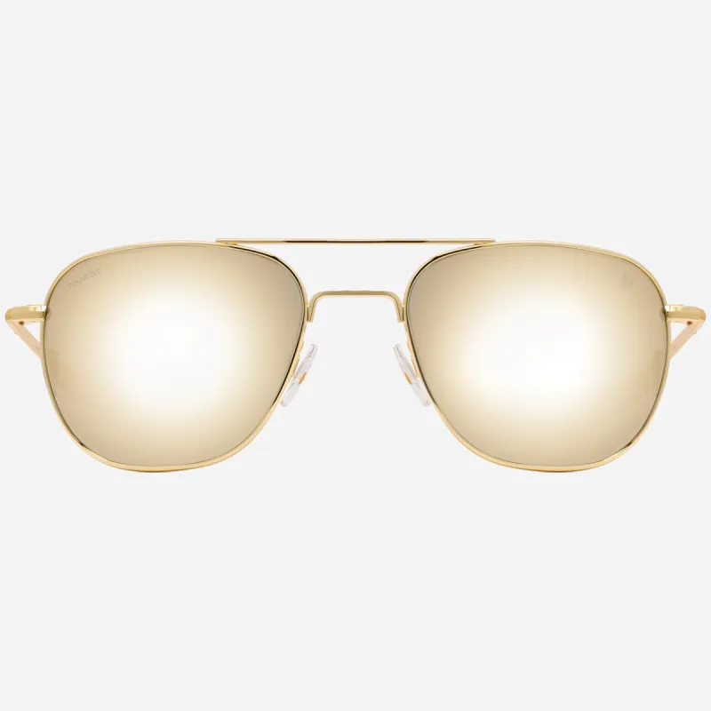 Original Pilot - Gold Mirror Glass Polarized sold by Cave and Post