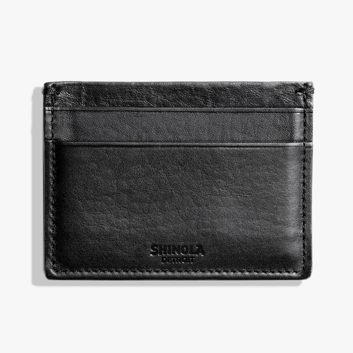 FIVE POCKET CARD CASE - NATURAL GRAIN BLACK sold by Cave and Post