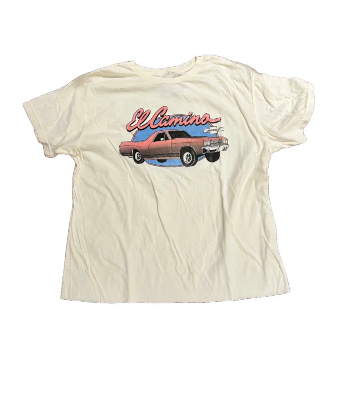 El Camino Cropped Tee sold by Cave and Post