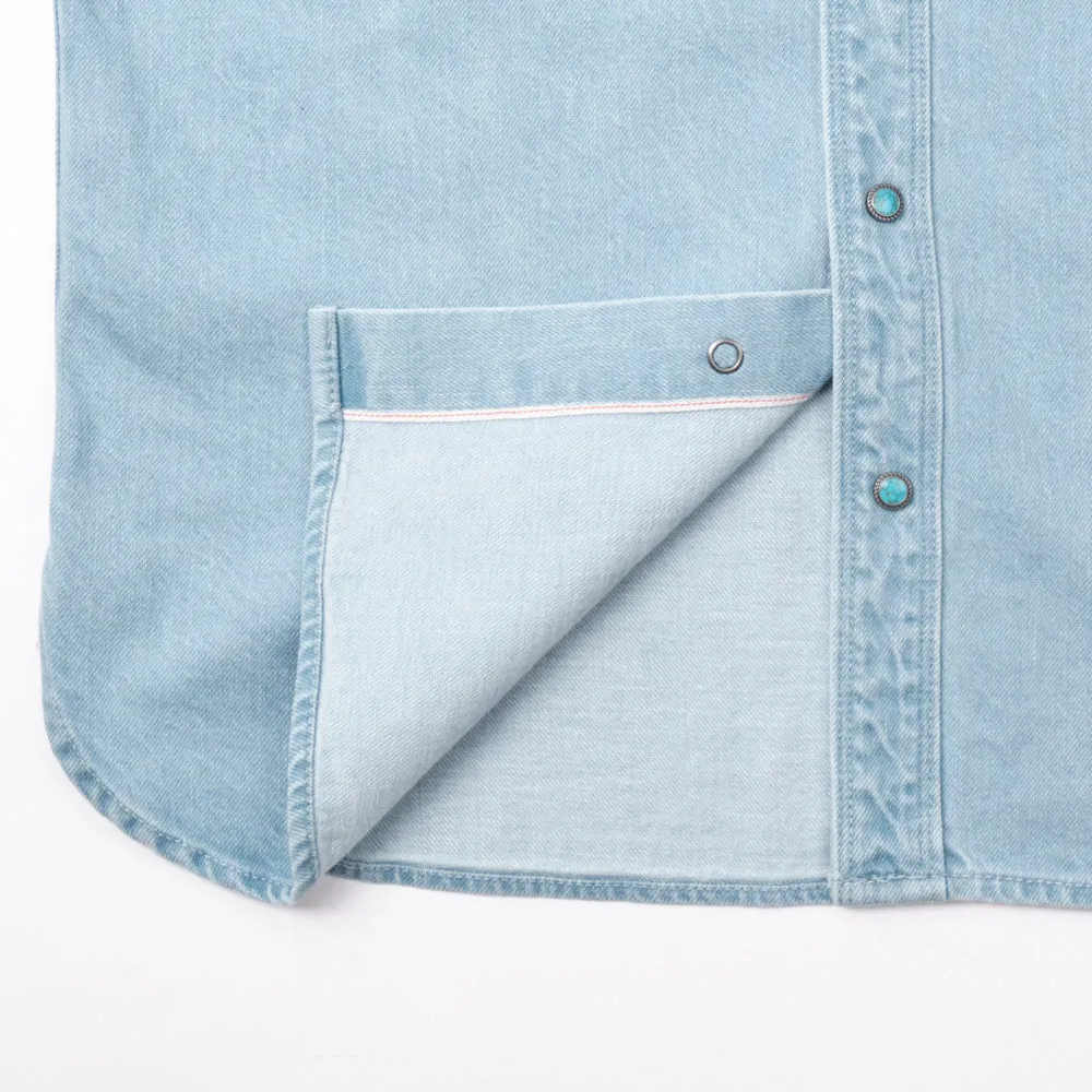 MODERN WESTERN 11 OUNCE BLEACHED DENIM sold by Cave and Post product image thumbnail 5