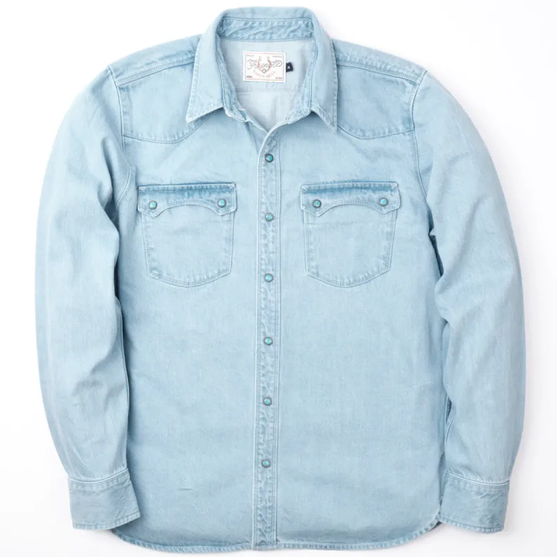 MODERN WESTERN 11 OUNCE BLEACHED DENIM sold by Cave and Post