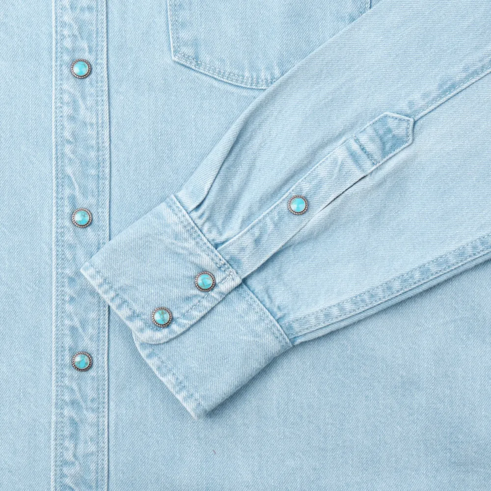 MODERN WESTERN 11 OUNCE BLEACHED DENIM sold by Cave and Post product image thumbnail 4