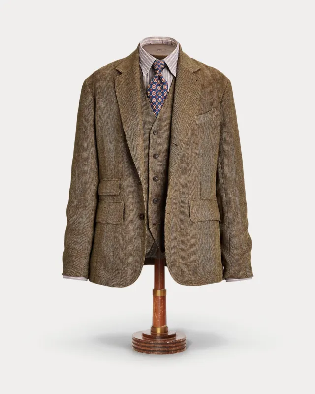 RRL Unconstructed Herringbone Sport Coat sold by Cave and Post