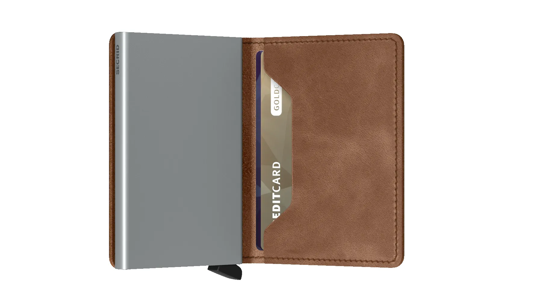 Slimwallet - Vintage Cognac-Silver sold by Cave and Post product image thumbnail 4