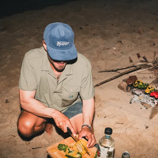 Howler Script Snapback - Blue Mirage Corduroy sold by Cave and Post product image thumbnail 2