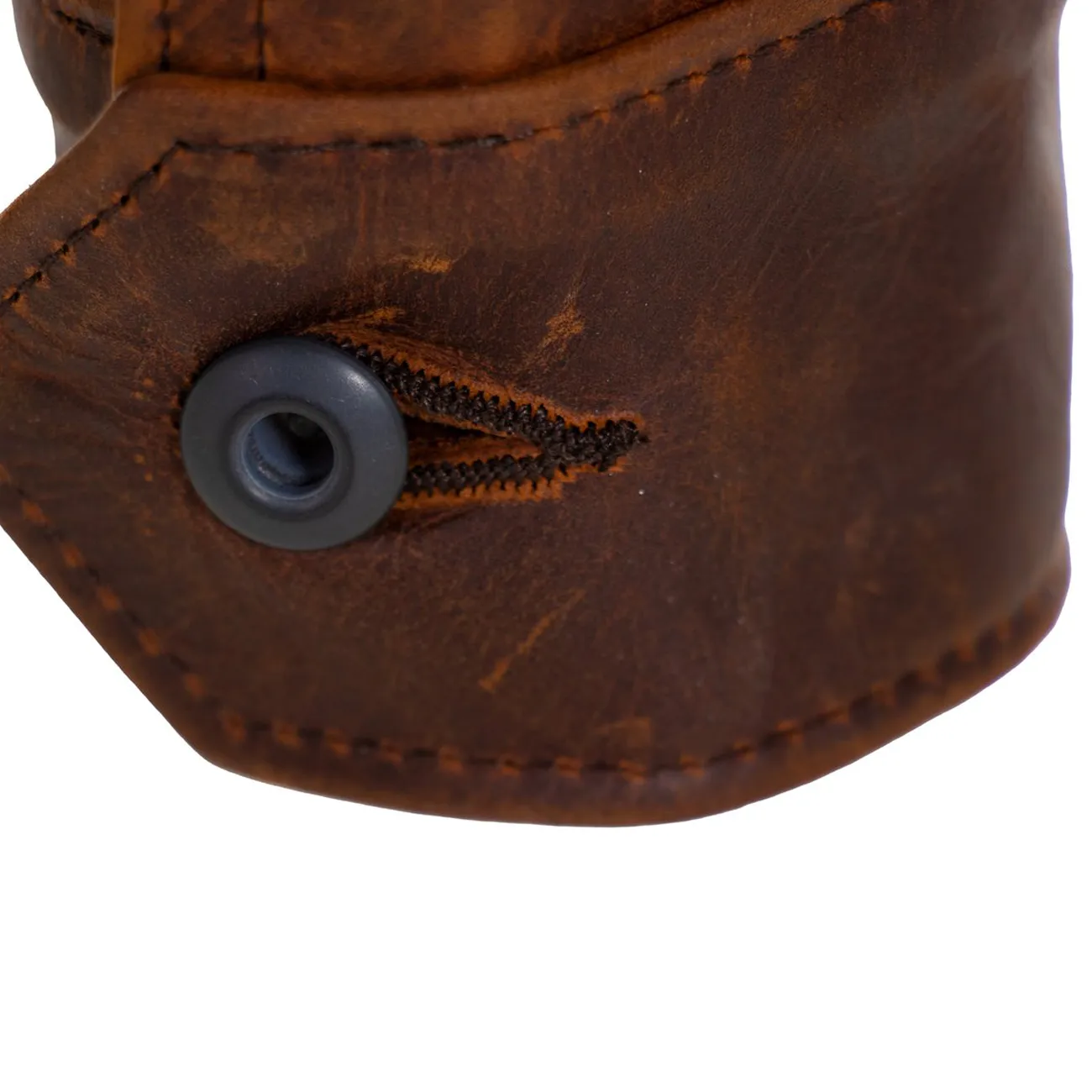 Lightweight Unlined Cowhide Trucker Jacket - Whiskey sold by Cave and Post product image thumbnail 4