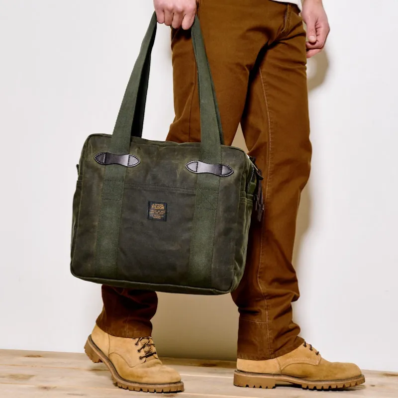 TIN CLOTH ZIPPER TOTE BAG sold by Cave and Post