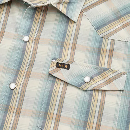 H Bar B Snapshirt - Isley Plaid : Seafoam sold by Cave and Post product image thumbnail 3