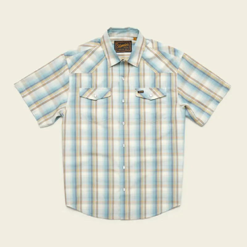 H Bar B Snapshirt - Isley Plaid : Seafoam sold by Cave and Post