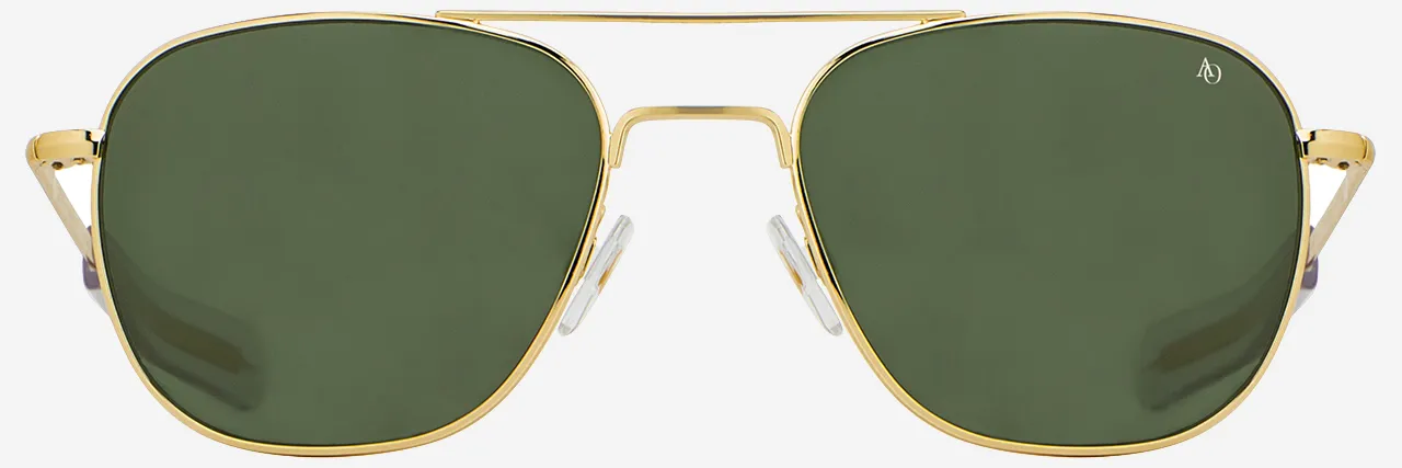 Original Pilot - Gold/Green Glass Polarized sold by Cave and Post