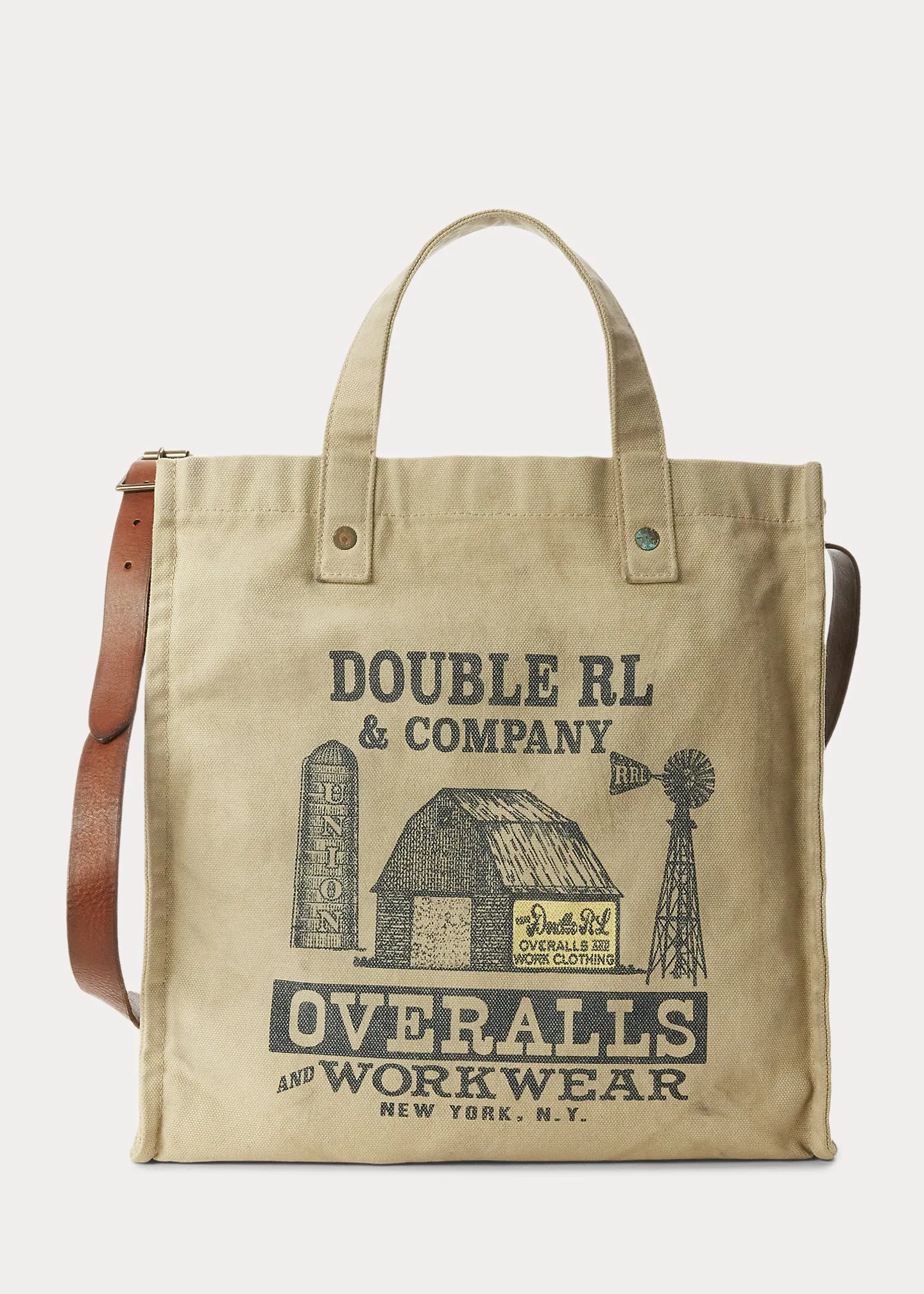 RRL Logo Canvas Carpenter Tote sold by Cave and Post