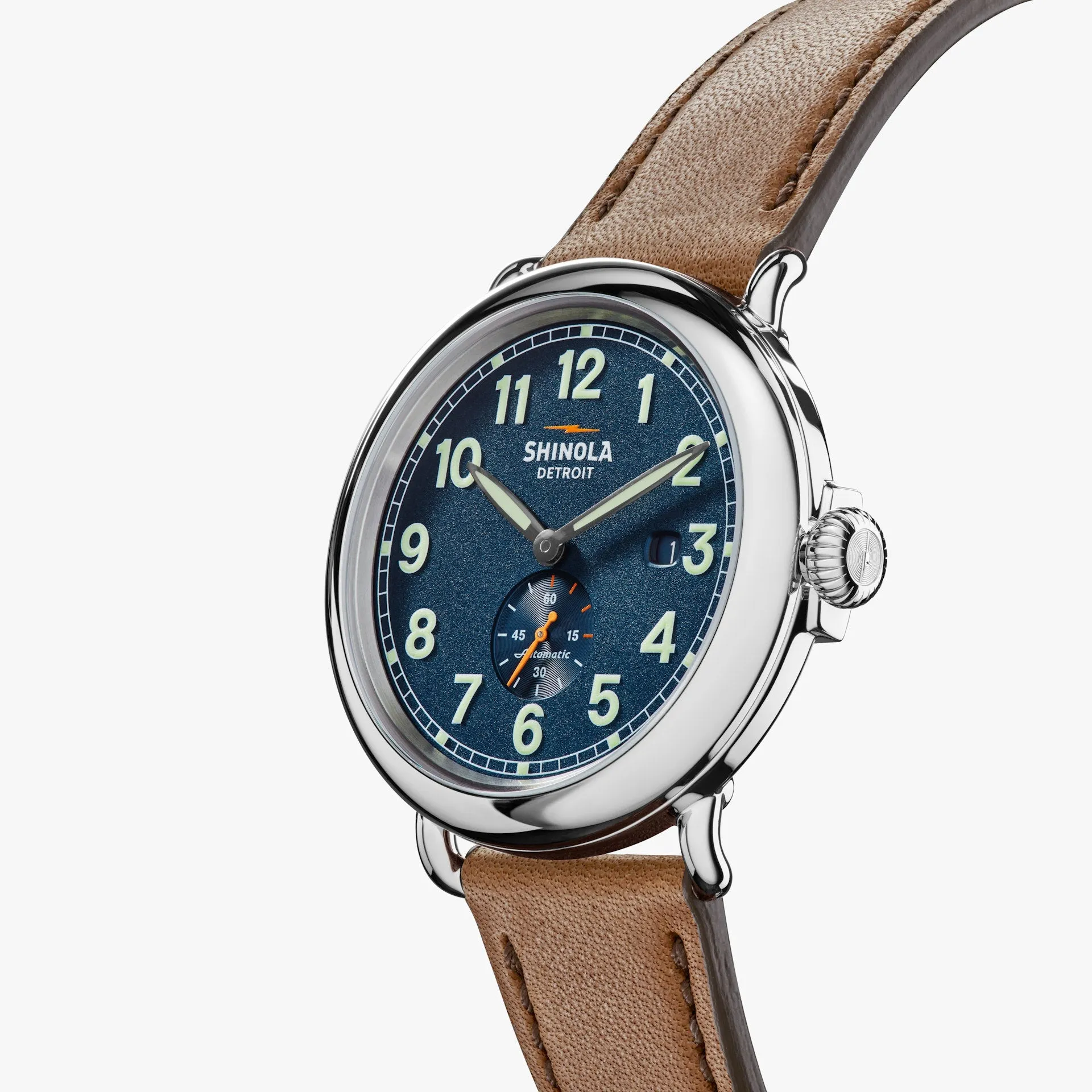 THE RUNWELL AUTOMATIC 45MM - MIDNIGHT BLUE sold by Cave and Post product image thumbnail 2