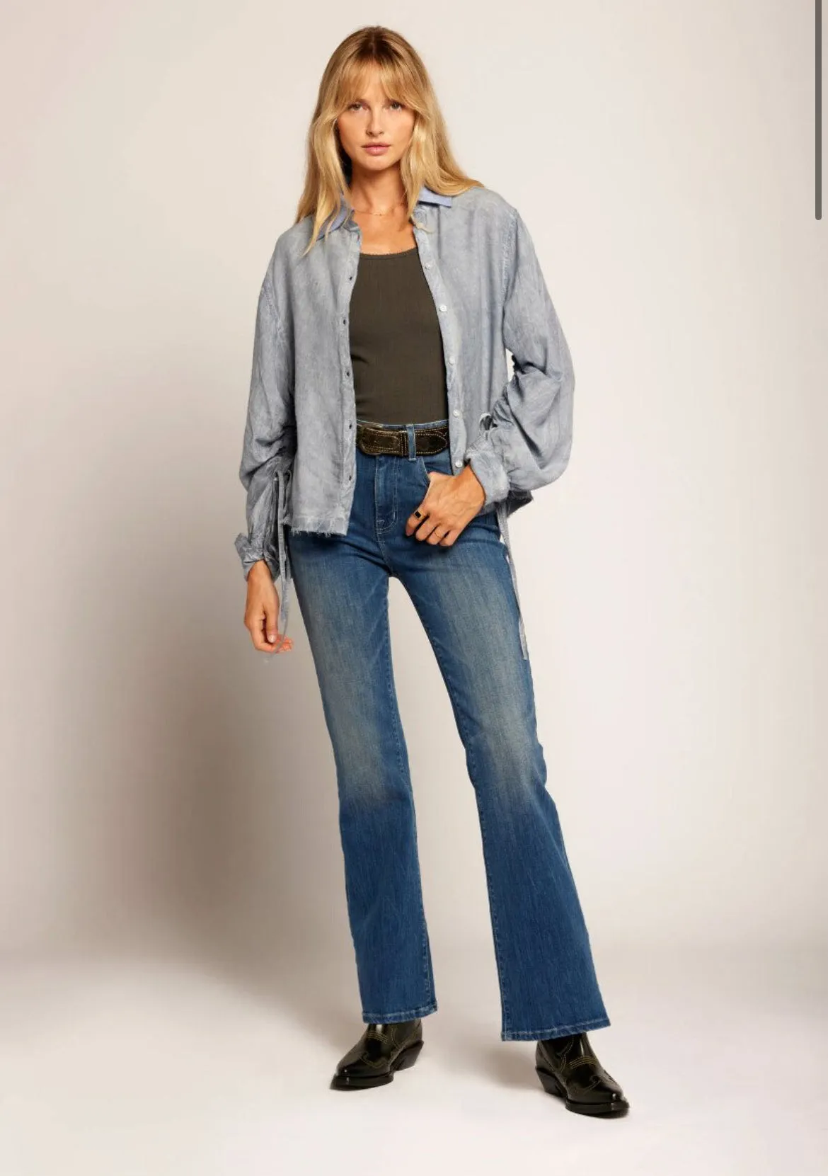 THE BELOVED LONG SLEEVE SHIRT - MAYA BLUE sold by Cave and Post product image thumbnail 5