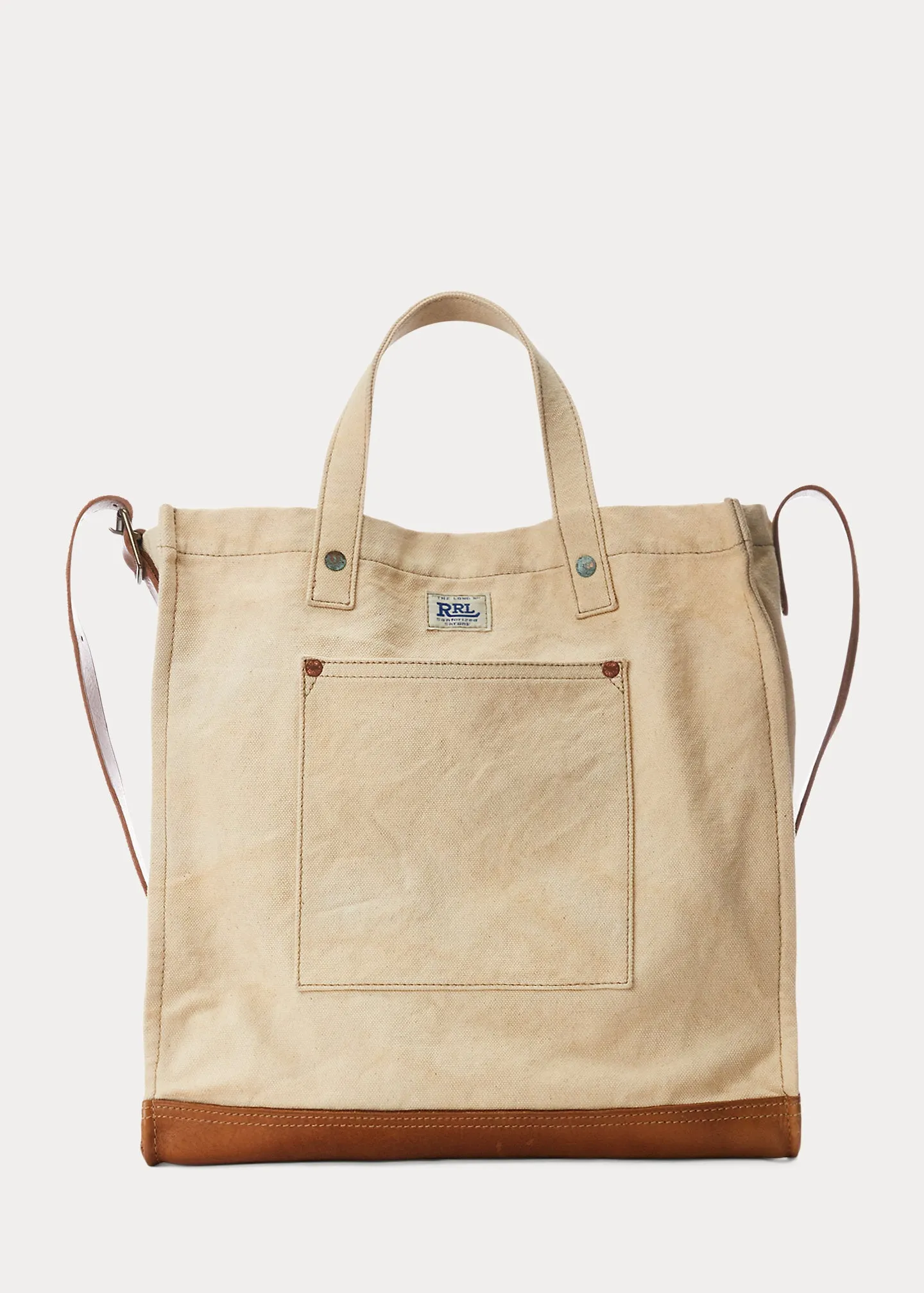 RRL Canvas Carpenter Tote sold by Cave and Post
