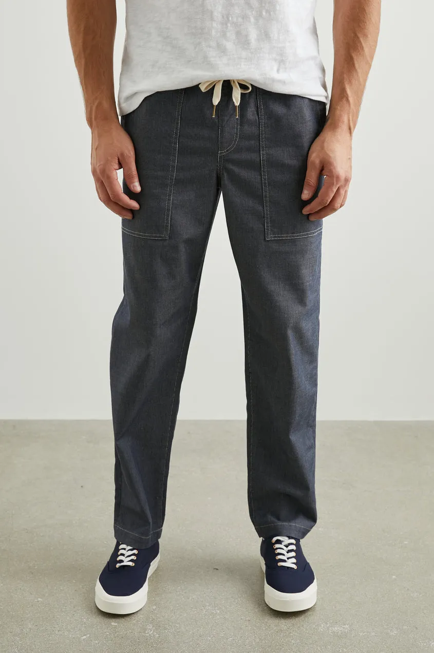 Gobi Pant Railroad Dobby sold by Cave and Post