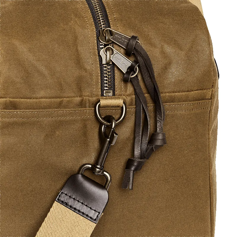 MEDIUM TIN CLOTH DUFFLE BAG - DARK TAN sold by Cave and Post product image thumbnail 4