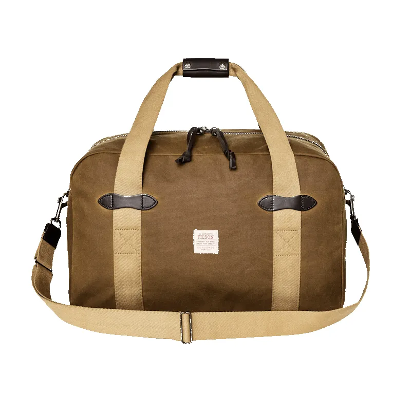 MEDIUM TIN CLOTH DUFFLE BAG - DARK TAN sold by Cave and Post