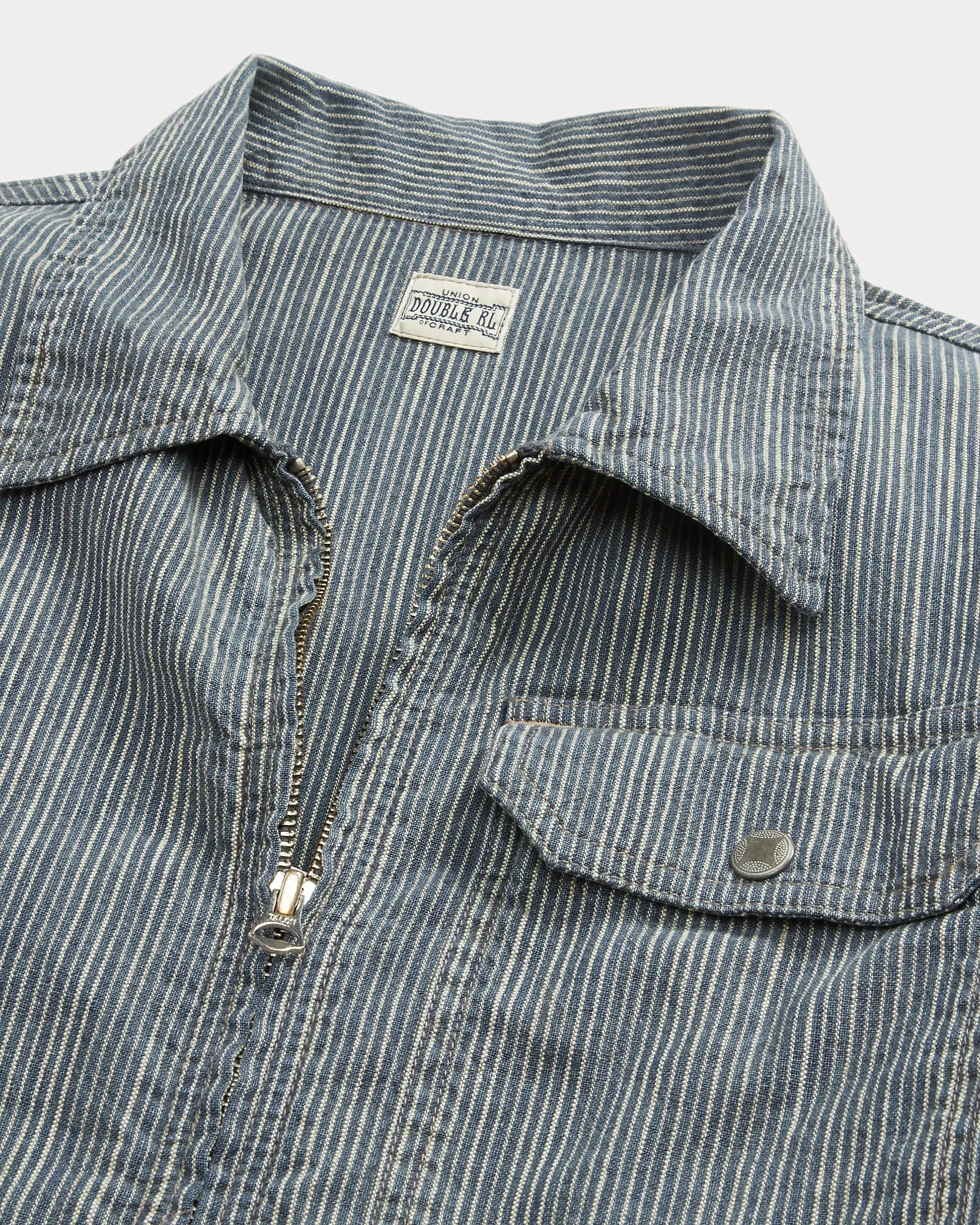 RRL Striped Cotton-Linen Jacket sold by Cave and Post product image thumbnail 3