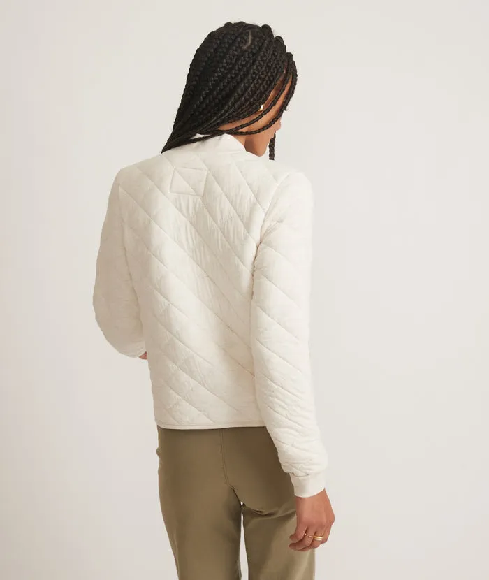 Corbet Quilted Bomber - Heather Grey sold by Cave and Post product image thumbnail 4
