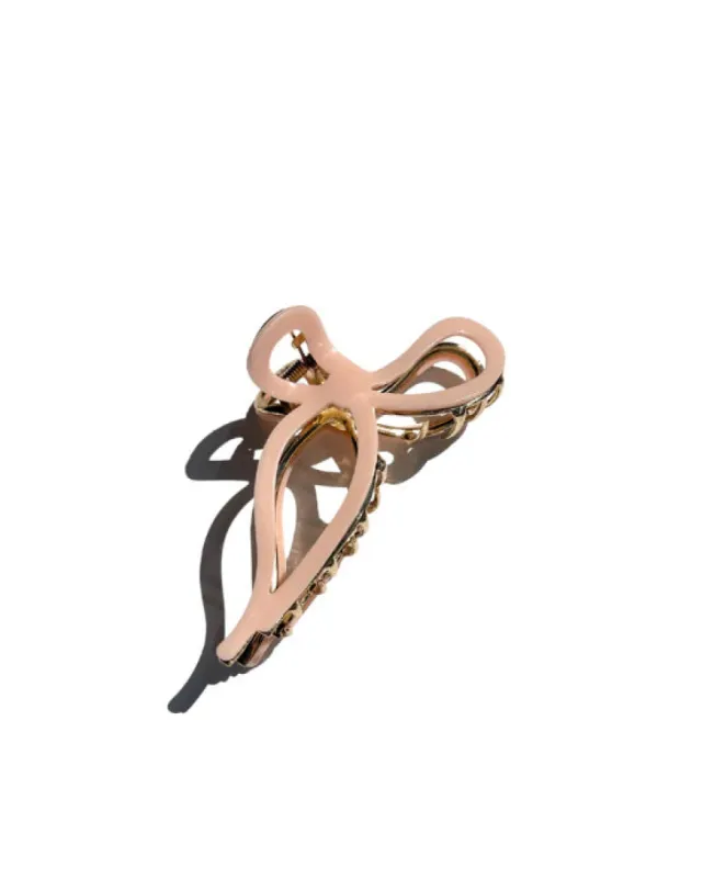 Ballet Bow Acetate Claw Clip - Pale Pink | Eco-Friendly sold by Cave and Post