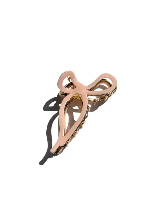 Ballet Bow Acetate Claw Clip - Pale Pink | Eco-Friendly sold by Cave and Post