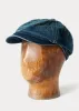 RRL Indigo Denim Newsboy Cap sold by Cave and Post