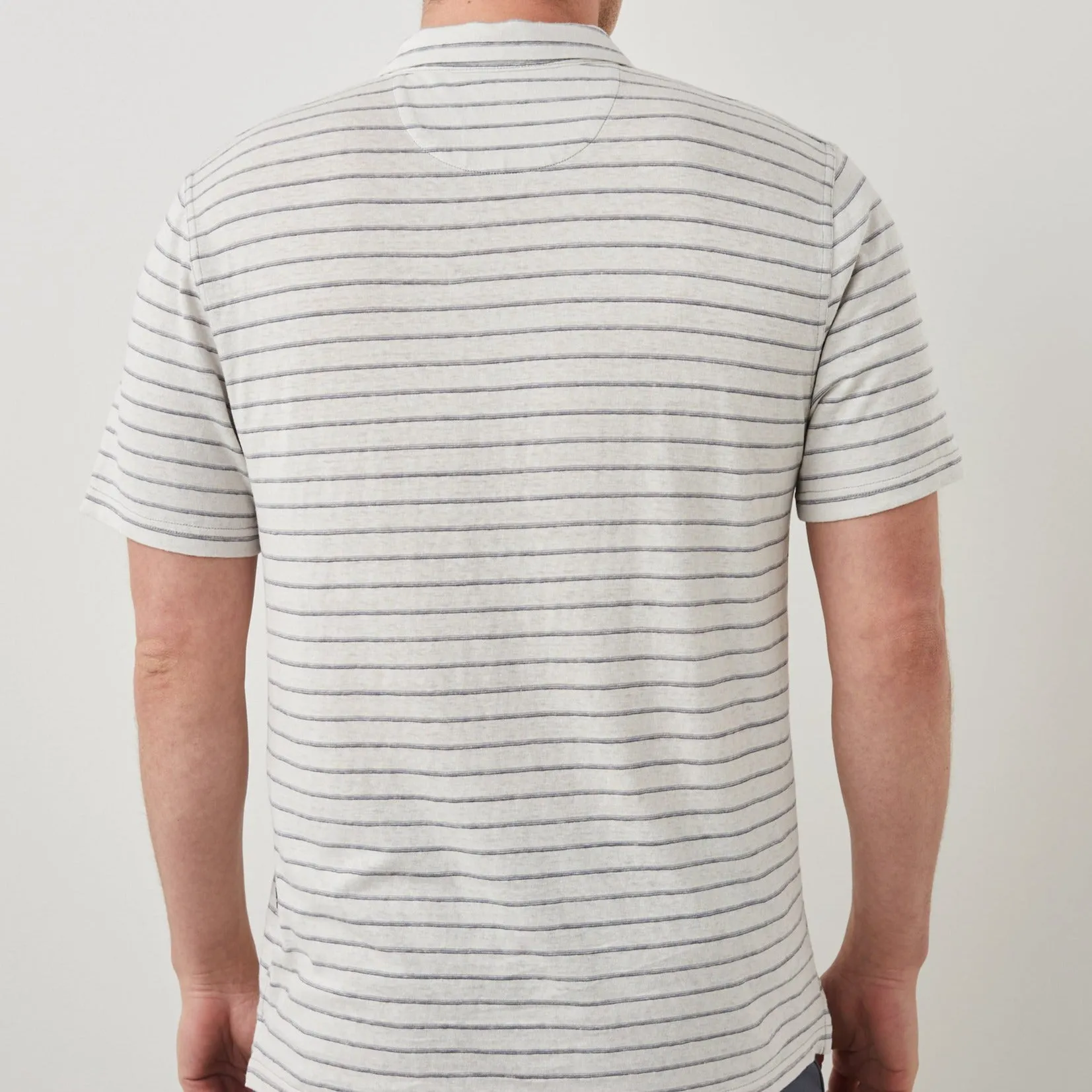 Napoli Polo Shirt - Rhine Rivers Stripe sold by Cave and Post product image thumbnail 5