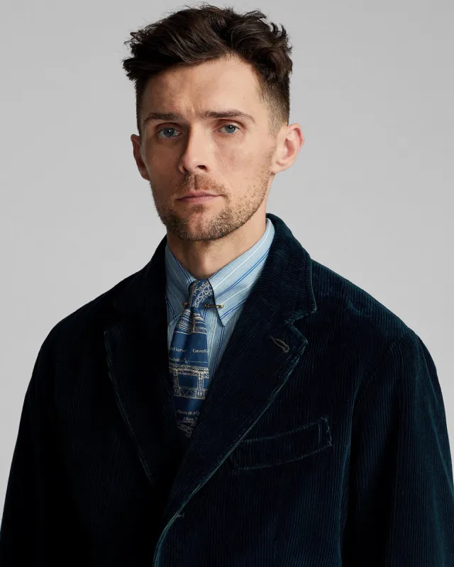 RRL Unconstructed Indigo Corduroy Sport Coat - Indigo | Parallel