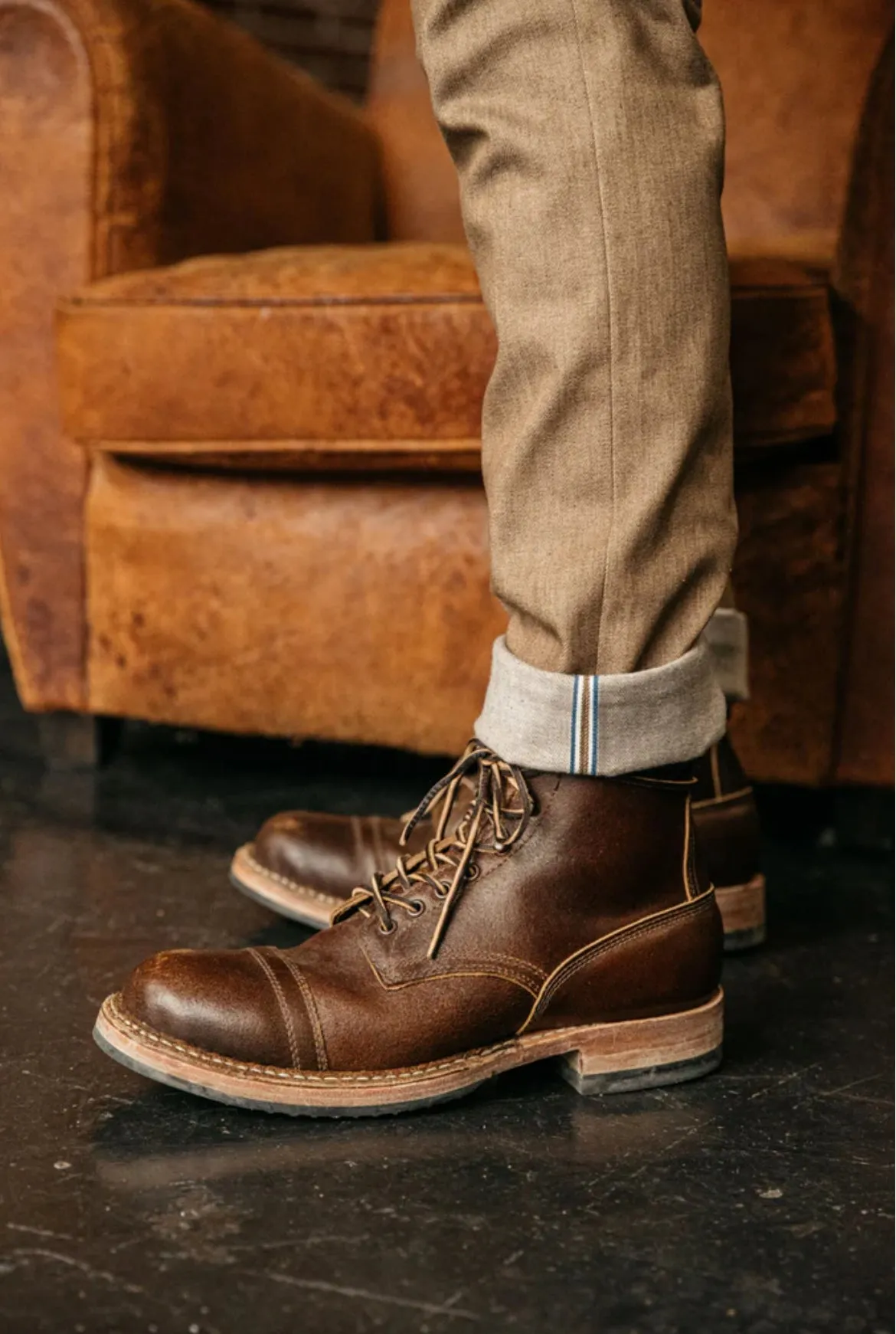 The Pen Slim - Copper Raw 10.5oz Selvedge sold by Cave and Post product image thumbnail 4